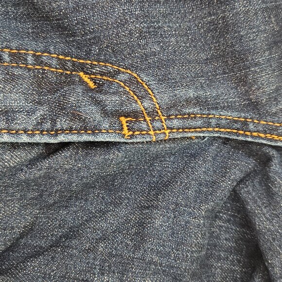 Classic Levi's 526 Slender Boot Cut Denim Jeans Women's 10M Dark Wash - Picture 8 of 14